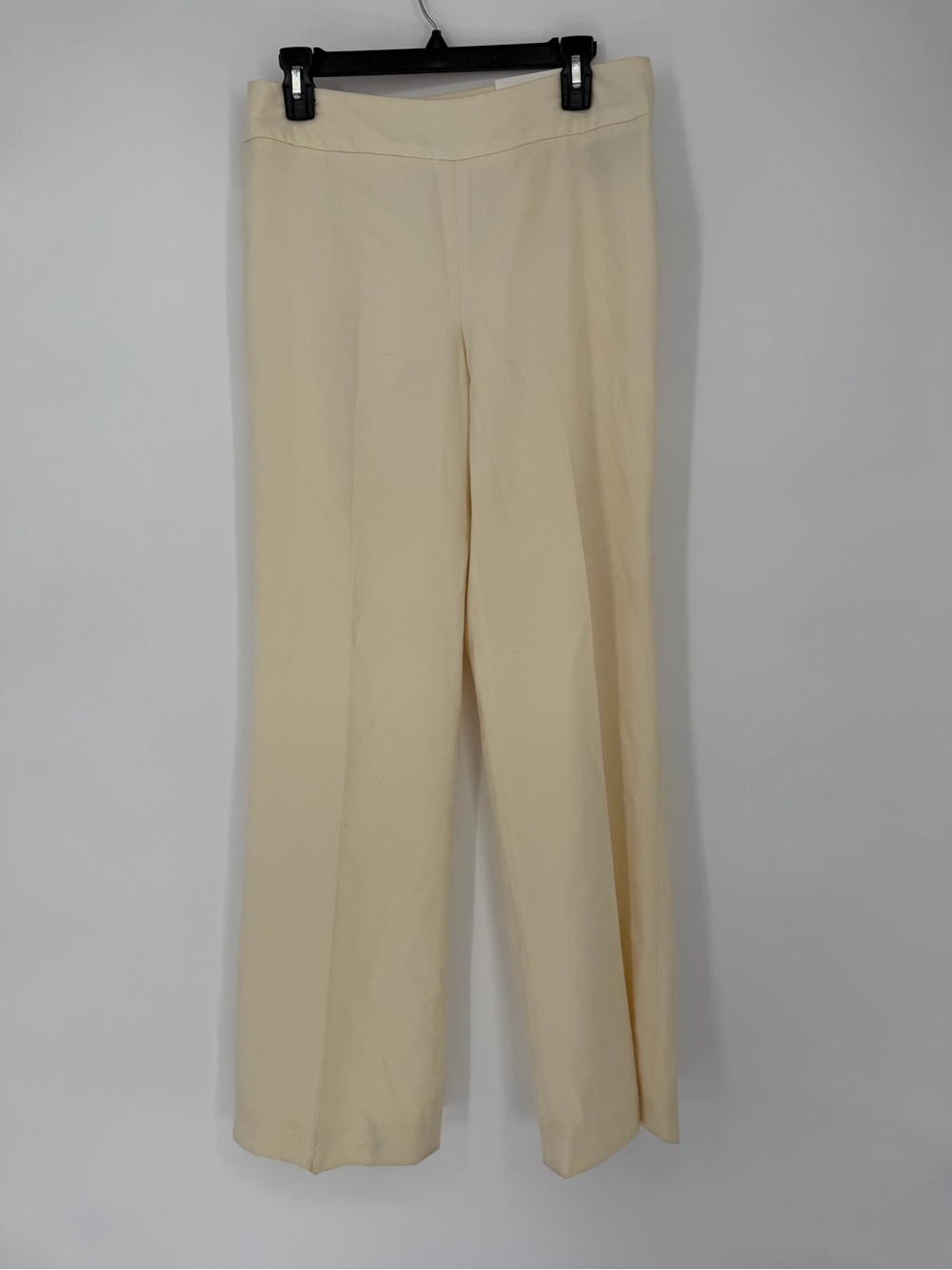 Harold's Sarah Favorite Fit Cream Wide-Leg Dress Pants wool NWT